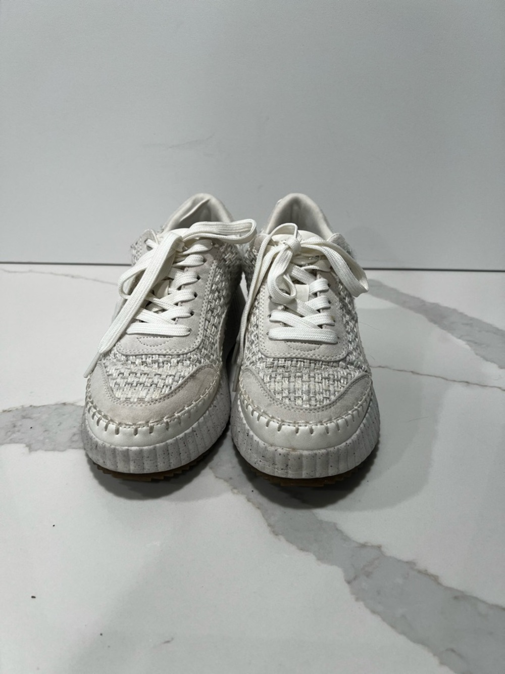 Universal Thread Cream Woven Platform Sneakers - Picture 2 of 7